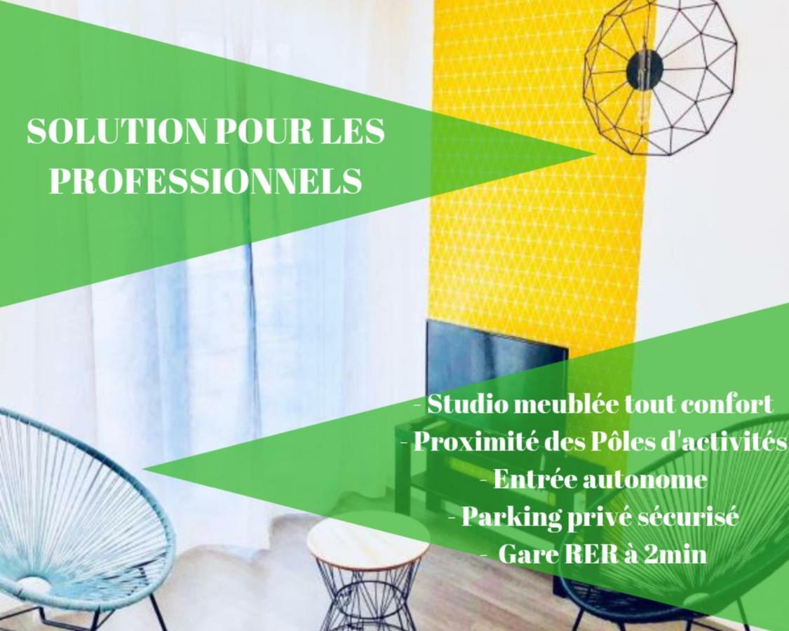 Btobed - Location Professionnelle - Studio Confort Parking Gratuit Villepinte - Proche Parc Des Expositions Et Aeroport Cdg Villepinte (Seine-Saint-Denis) Exterior foto